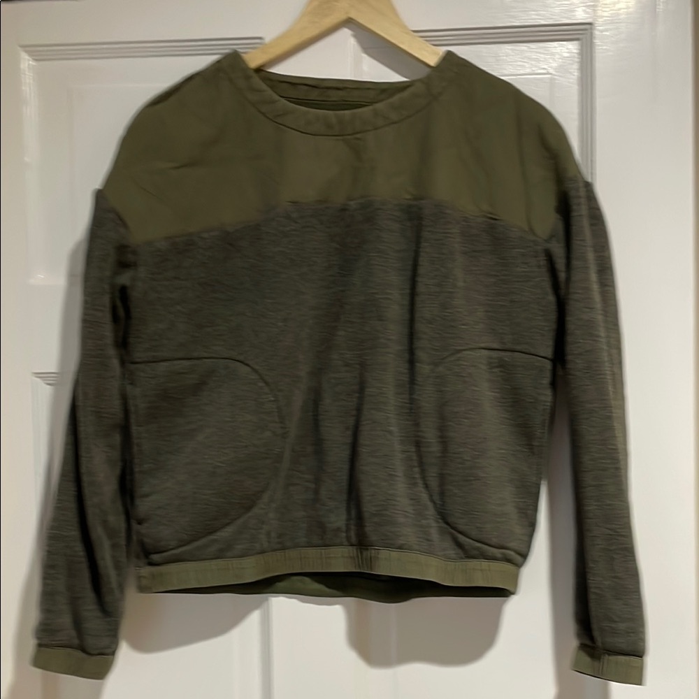 REI Thick Olive Green Sweatshirt